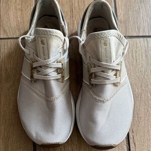 New Balance Cream and Tan Sneakers